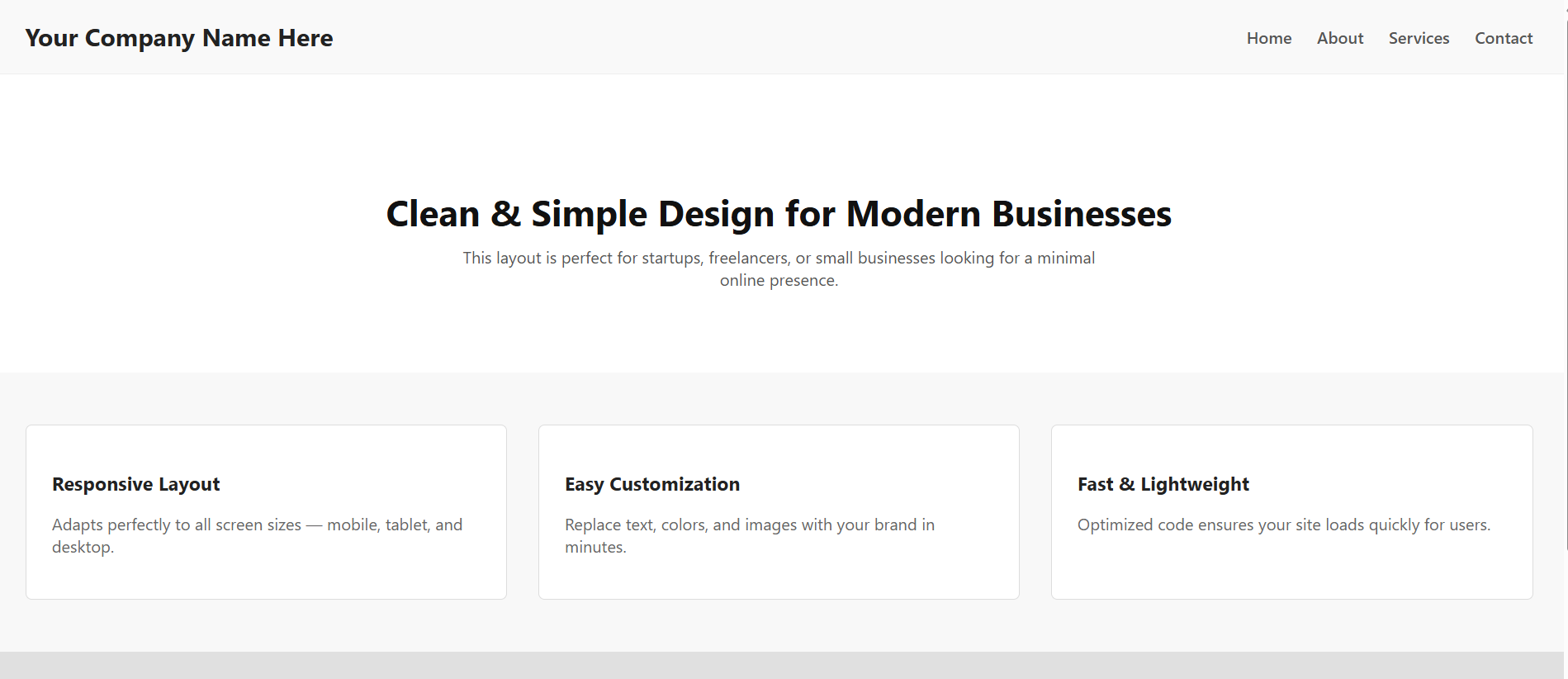 Clean & Minimal 1